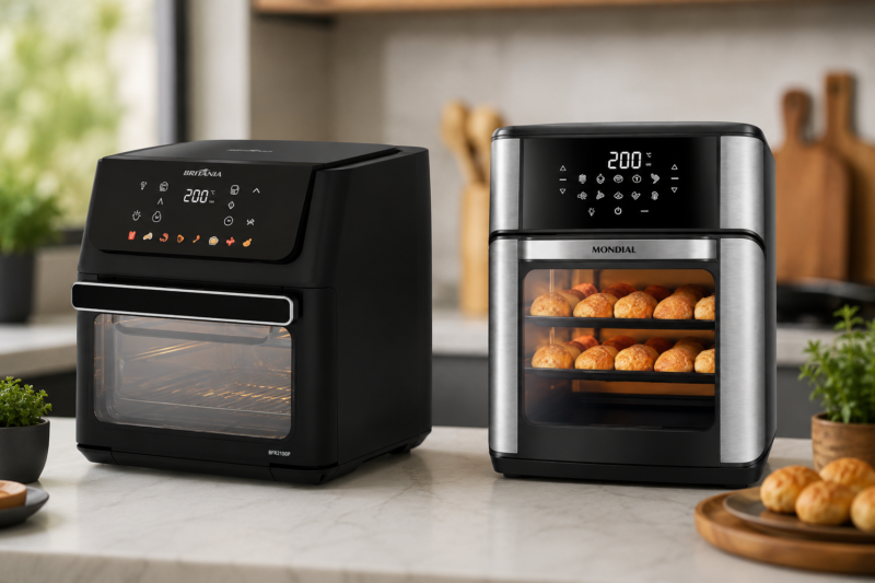 Comparativo Completo: Air Fryer Oven Britânia 1800W vs. Mondial 2000W