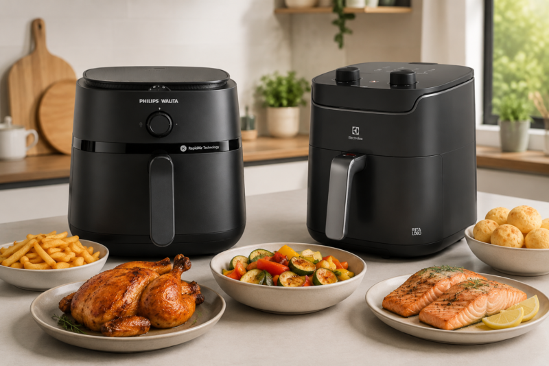 Melhores Air Fryers para Quem Cozinha para a Família em 2026: Philips Walita ou Electrolux?