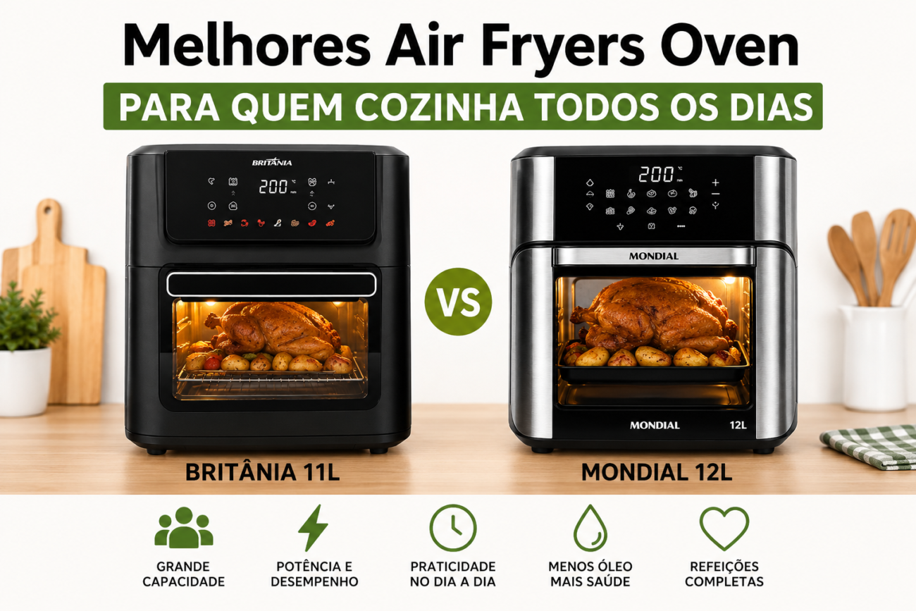 Melhores Air Fryers Oven para Quem Cozinha Todos os Dias
