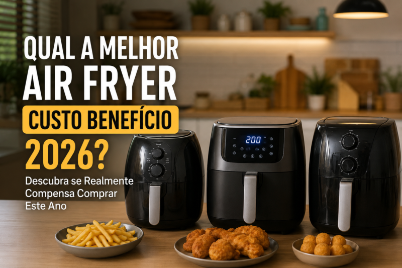 Qual a Melhor Air Fryer Custo Benefício 2026