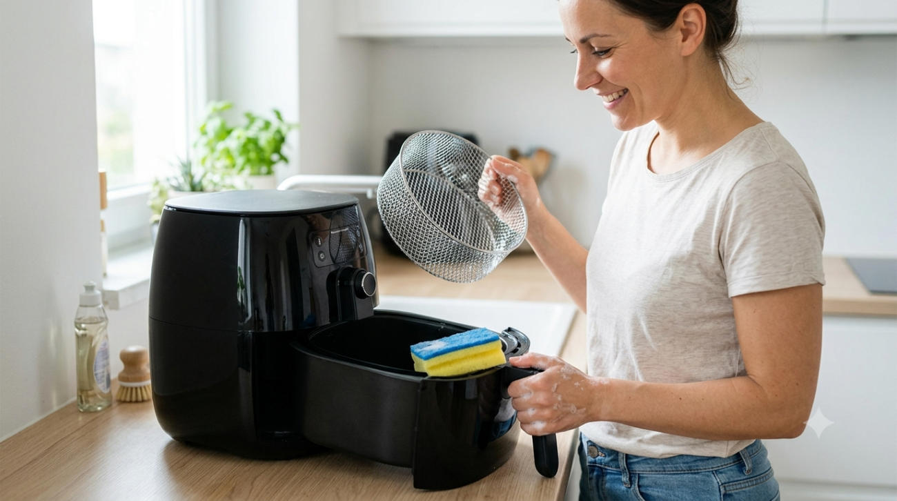5 Truques de Ouro para Limpar e Fazer sua Air Fryer Durar Duas Vezes Mais