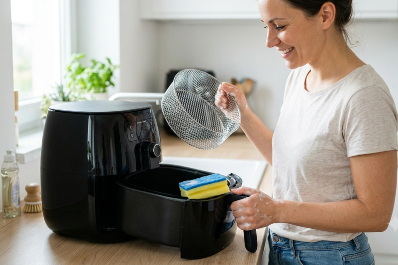 5 Truques de Ouro para Limpar e Fazer sua Air Fryer Durar Duas Vezes Mais