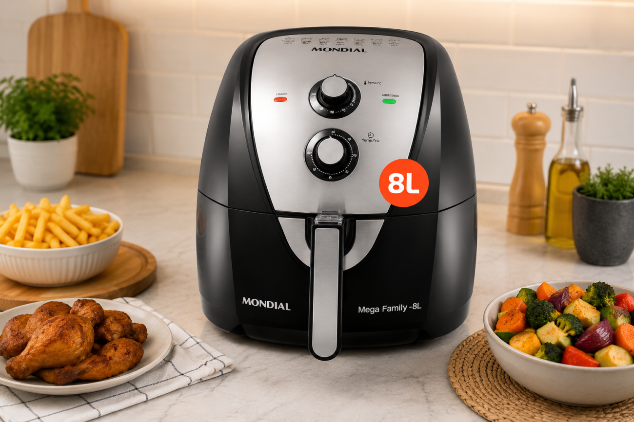 Air Fryer Mondial AFN-80-BI 8L 1900W Vale a Pena Comprar em 2026?