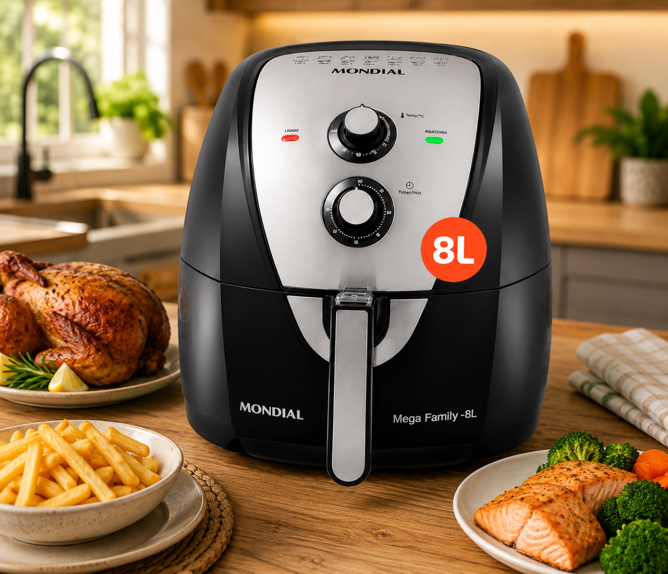 Air Fryer Mondial AFN-80-BI 8L é Boa para Casais e Famílias