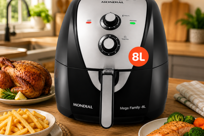Air Fryer Mondial AFN-80-BI 8L é Boa para Casais e Famílias?