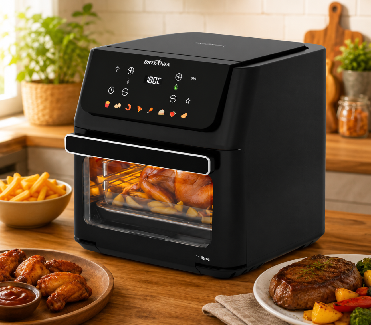 Air Fryer Oven Britânia 11L 1800W BAF11A...