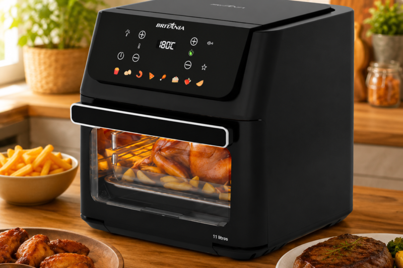 Air Fryer Oven Britânia 11L 1800W BAF11A Consome Muita Energia? Veja a Resposta