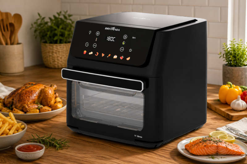 Air Fryer Oven Britânia 11L 1800W BAF11A é Fácil de Limpar? Veja Como Funciona