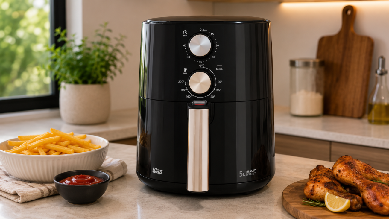 Air Fryer Wap 5 Litros 1500W É Suficiente Para Famílias de 4 a 6 Pessoas