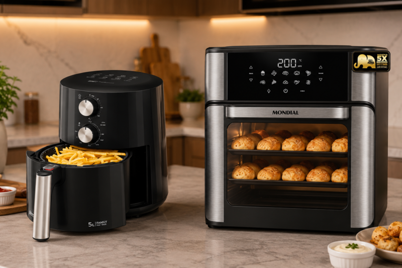 Air Fryer Wap Grand Family 5L ou Mondial 5L: Qual Fritadeira Elétrica Comprar?