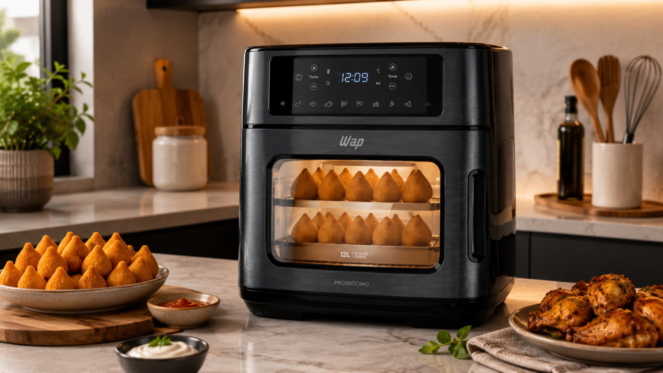 Air Fryer Oven Black INOX WAP WAOD2 12L: Menor Preço e Onde Comprar Com Segurança