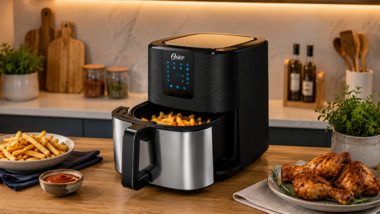 A Fritadeira Digital Inox Oster 4,8L Tem Espaço Suficiente Para Uma Família?
