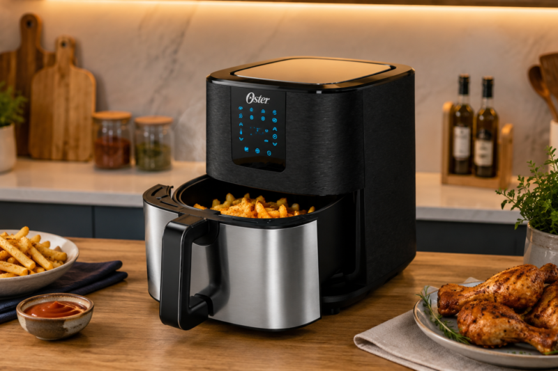 A Fritadeira Digital Inox Oster 4,8L Tem Espaço Suficiente Para Uma Família?