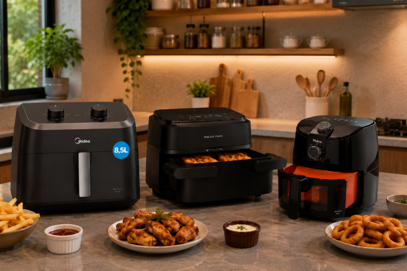 Melhor Air Fryer Duplo Cesto ou Midea Widemax 8,5L? Descubra Qual Vale o Investimento