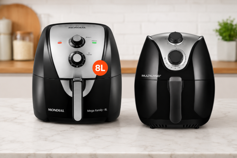 Mondial Air Fryer 8L AFN-80-BI ou Multilaser CE021