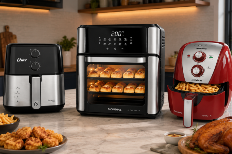 Air Fryer Oven ou Tradicional? Conheça 3 Modelos que Vale a Pena Comprar em 2026