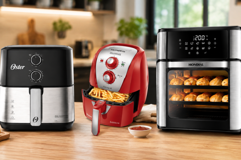 Fritadeira Custo-Benefício: Comparativo Mondial 12L Oven vs Oster 4.6L em 2026