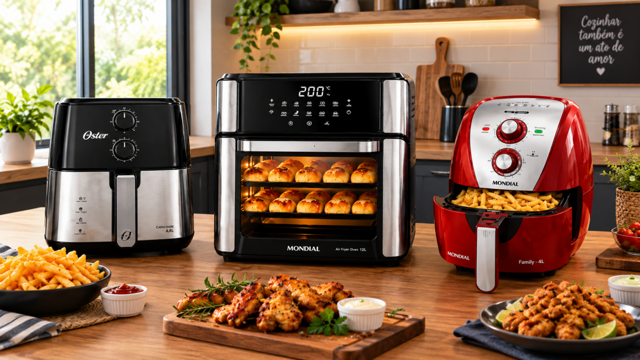3 Air Fryer que se Destacam em 2026