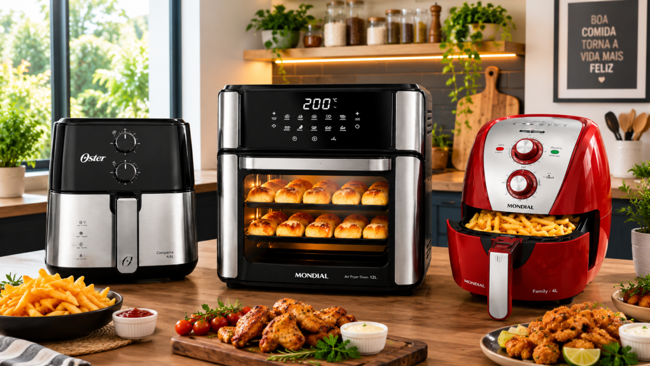 Air Fryer para Família 3 Modelos que Podem Facilitar Sua Rotina