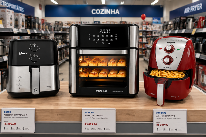 Ranking das Melhores Air Fryer: 3 Modelos para Diferentes Necessidades